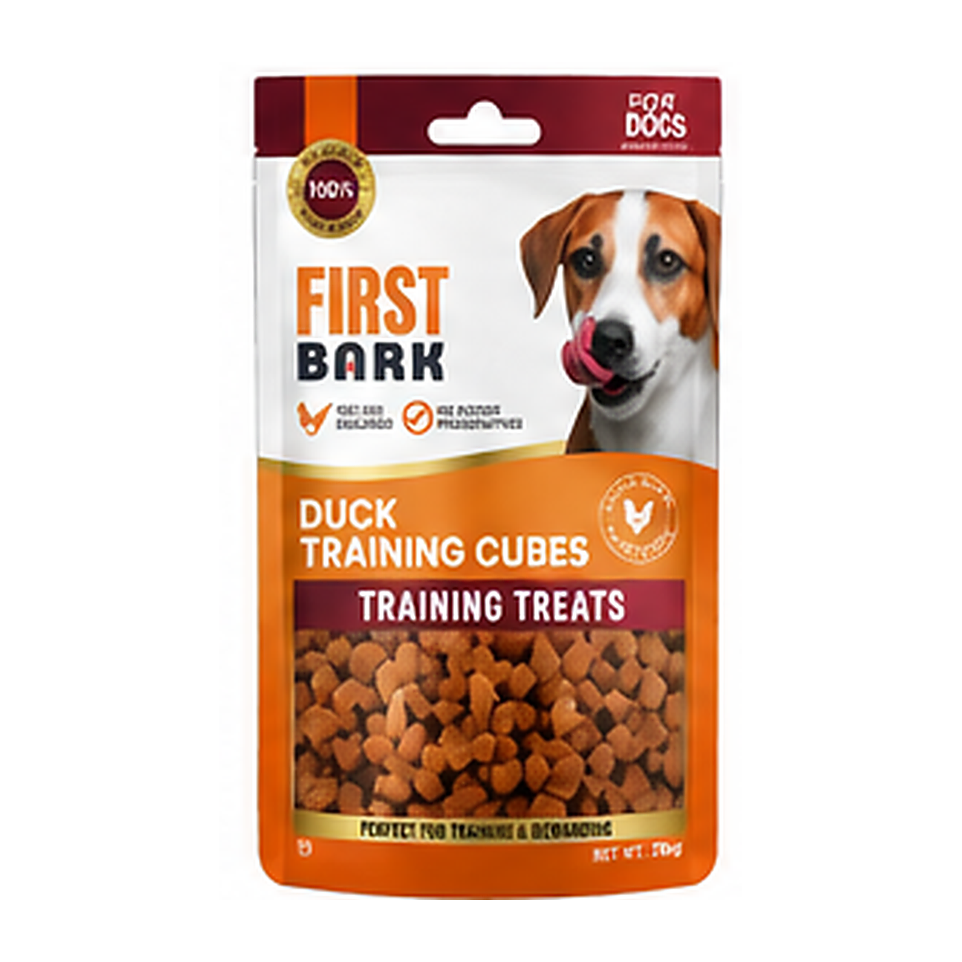 First Bark Duck Training Cubes Dog Treat