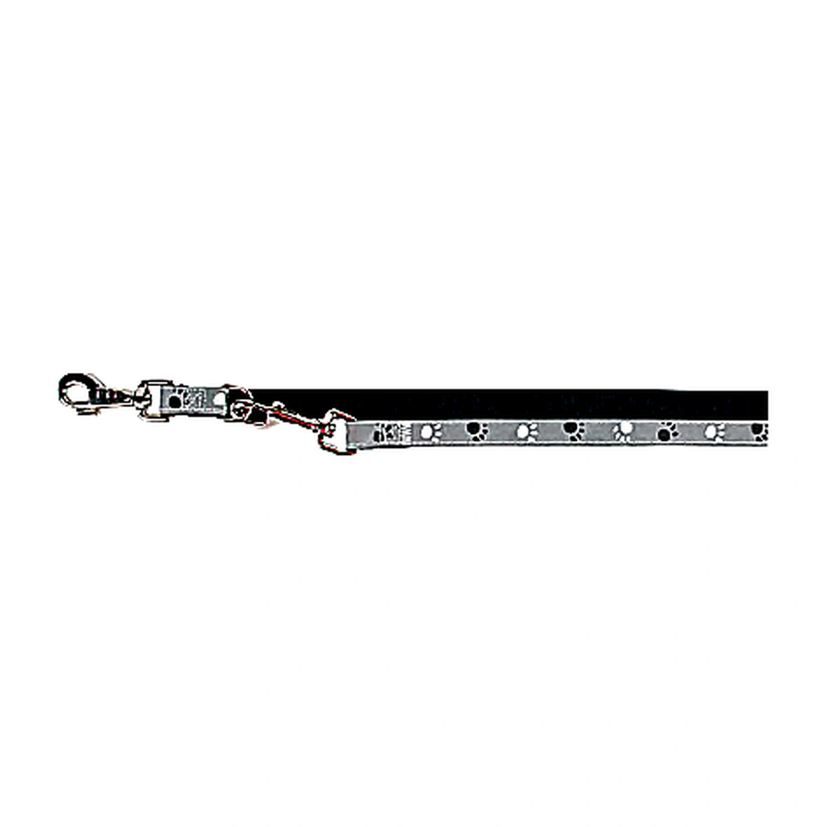 Trixie Silver Reflect Adjustable Lead Dog Accessory L-XL 2.00 m/25 mm Black/Silver Grey