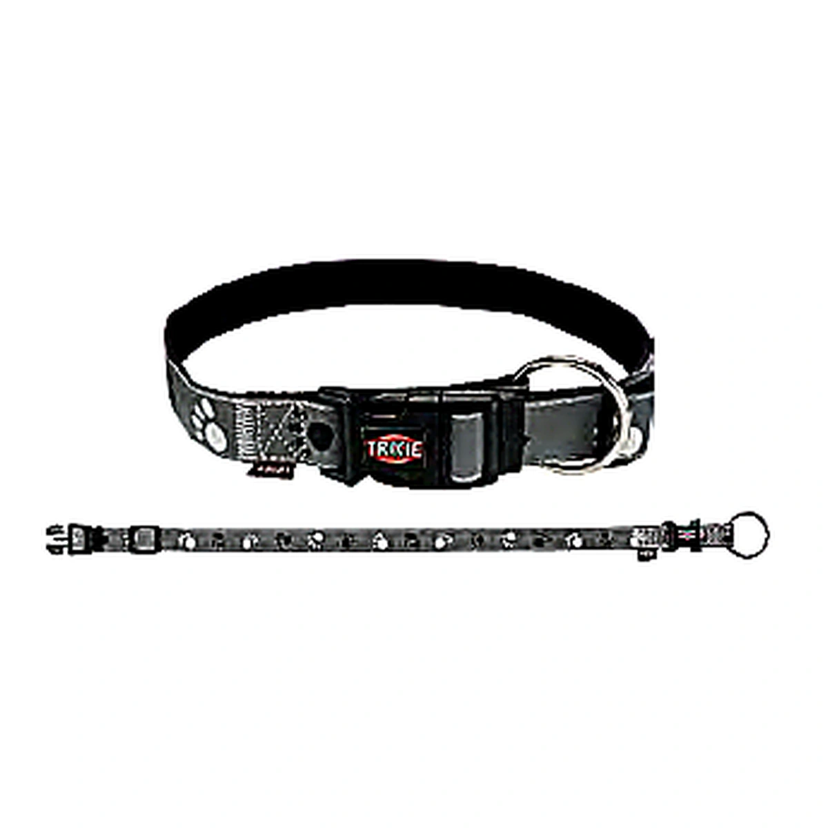 Trixie Silver Reflect Collar Dog Accessory m Black/Silver