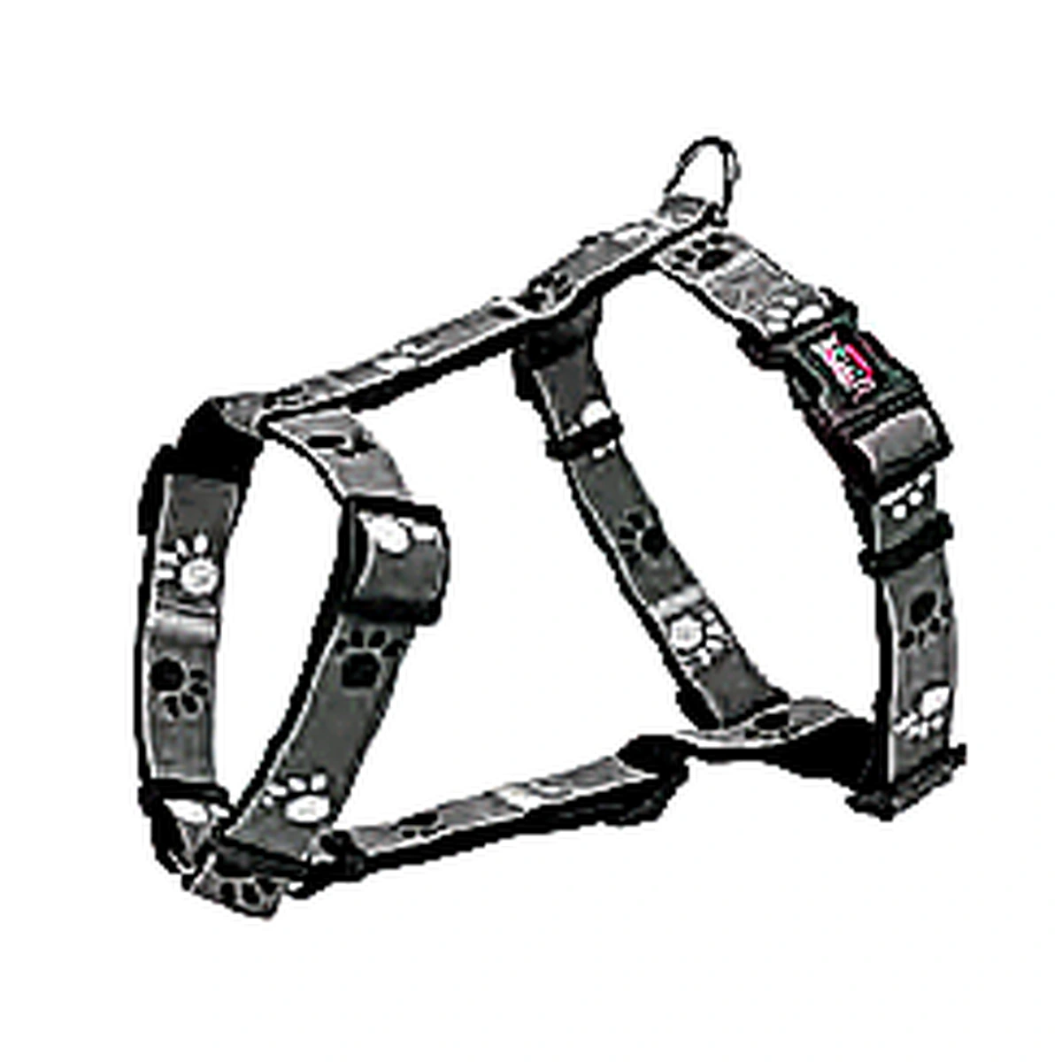 Trixie Silver Reflect H-Harness Dog Accessory m Black/Silver