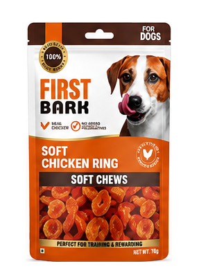 First Bark Soft Chicken Ring Dog Treat
