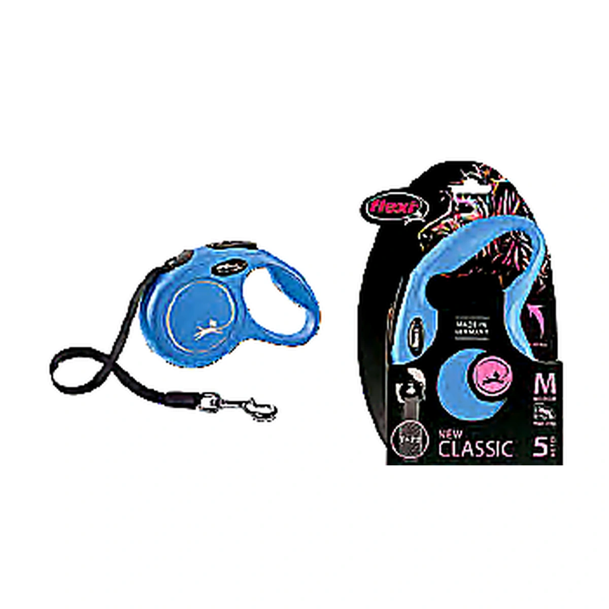Flexi New Classic Tape Lead Dog Accessory Small 5 m/16 ft Pink