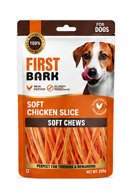 First Bark Soft Chicken Slice Dog Treat 200g