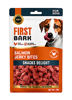 First Bark Salmon Jerky Bites Dog Treat