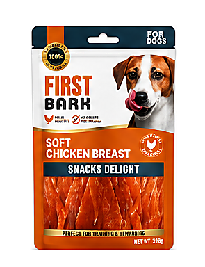 First Bark Soft Chicken Breast Dog Treat 350g