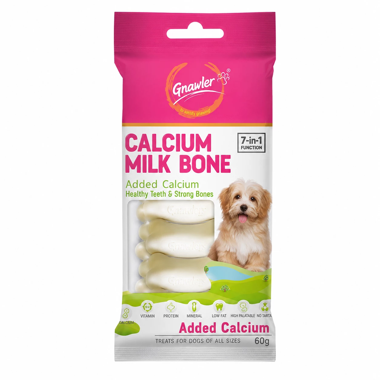 Gnawlers Calcium Milk Bone Dog Treat