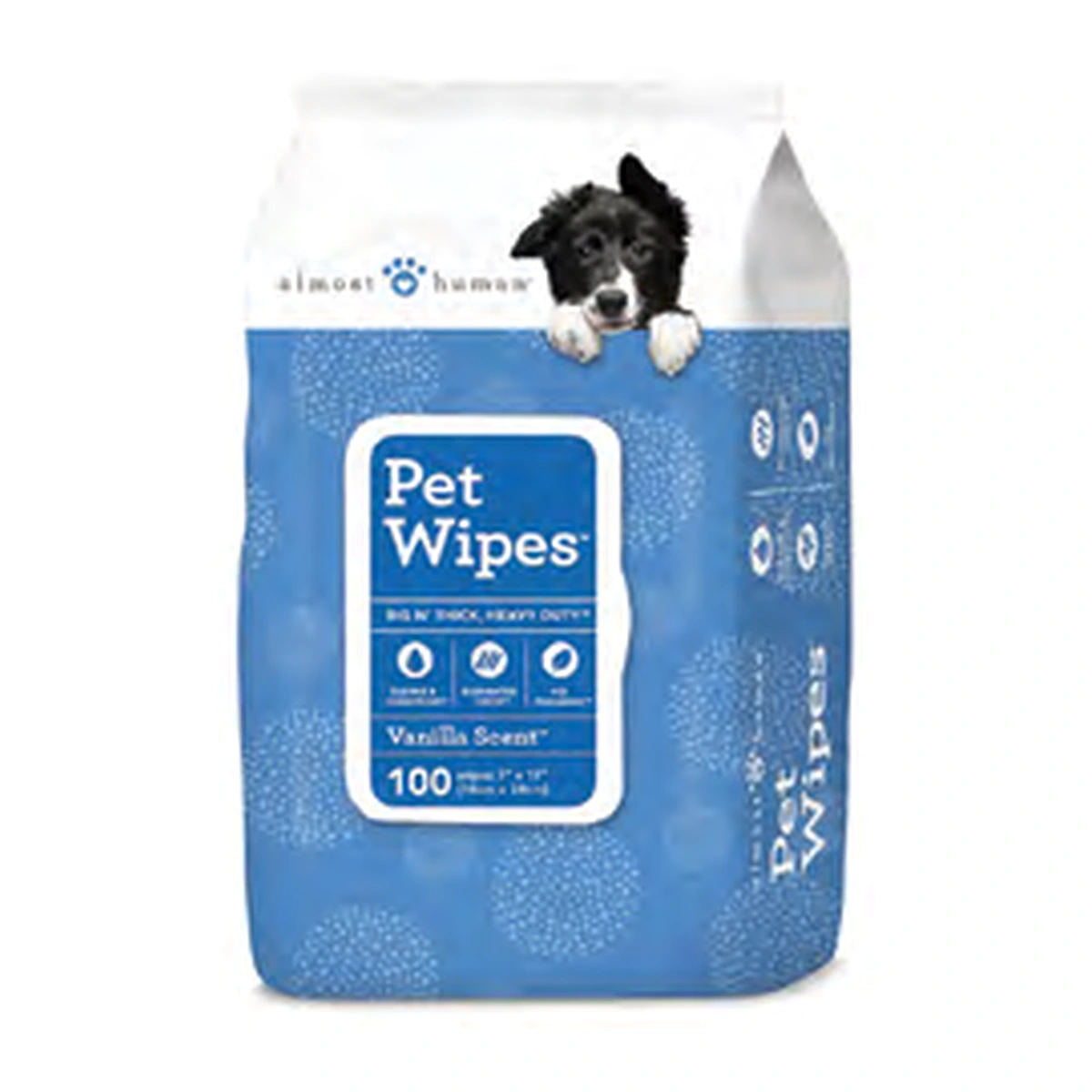 Petkin Pet Wipes Big N Thick Almost Human Pet Wipes
