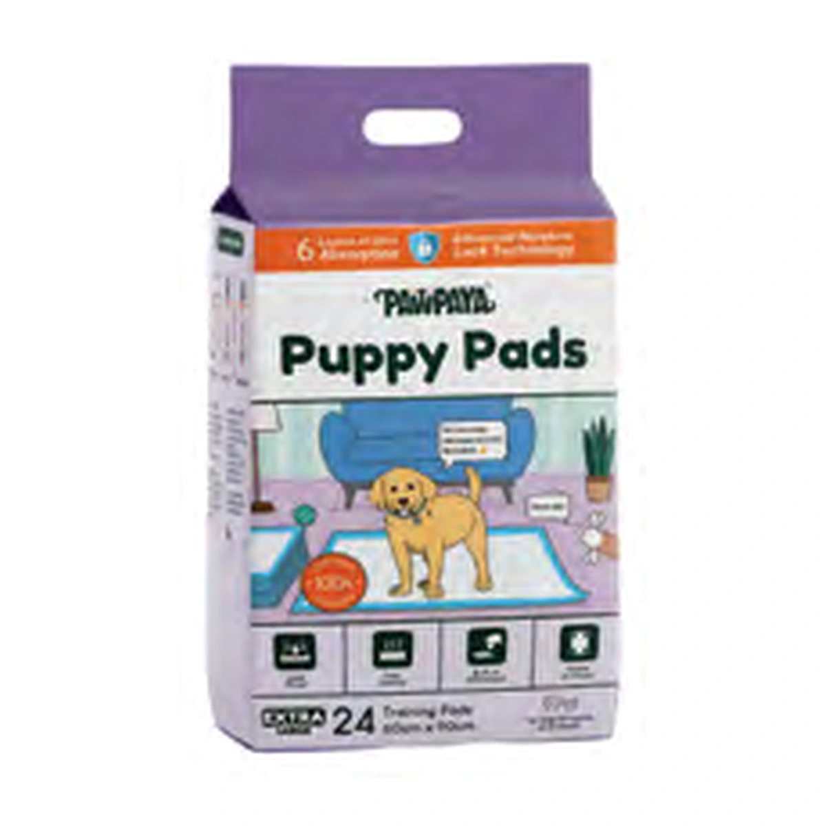 Pawpaya Training Pads 24 Pads 60 x 90 cm