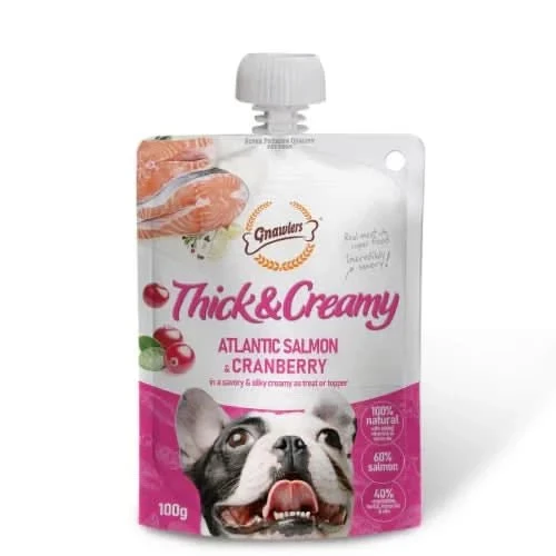 Gnawlers Thick & Creamy Atlantic Salmon & Cranberry Dog Treat