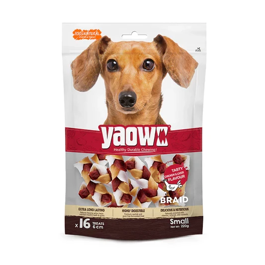 Gnawlers Yaowo Braid Dog Treat