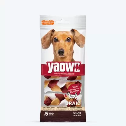 Gnawlers Yaowo Braid Dog Treat 90g (9\")