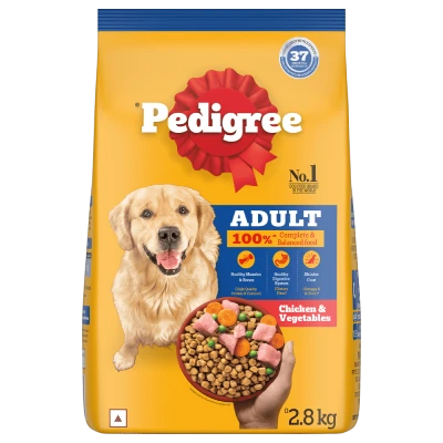 Pedigree Adult Chicken & Veg Dry Dog Food 2.8 kg