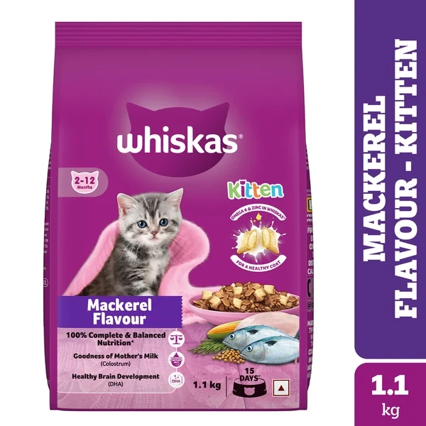 Whiskas Kitten Mackerel Dry Cat Food