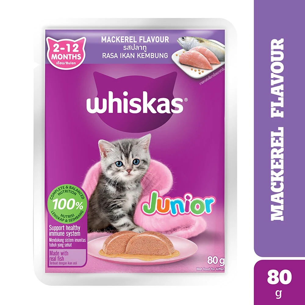 Whiskas Kitten Mackerel Flavour Wet Cat Food