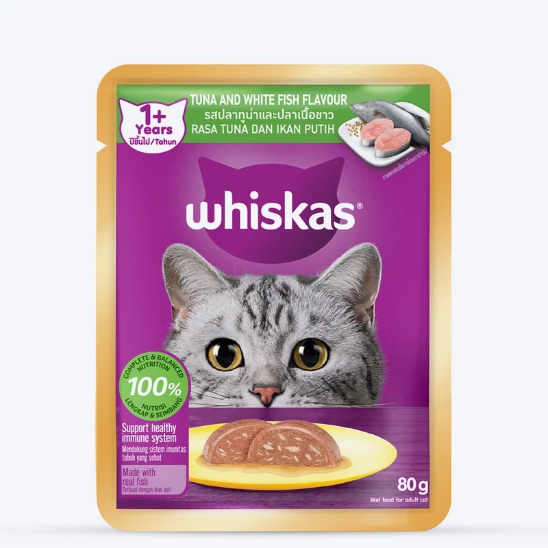 Whiskas Tuna and White Fish Flavour Wet Cat Food