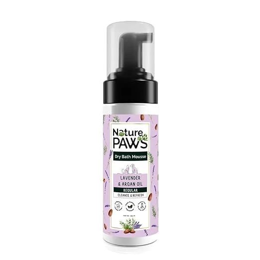 Nature Paws Lavender & Argan Oil Dry Bath Mousse
