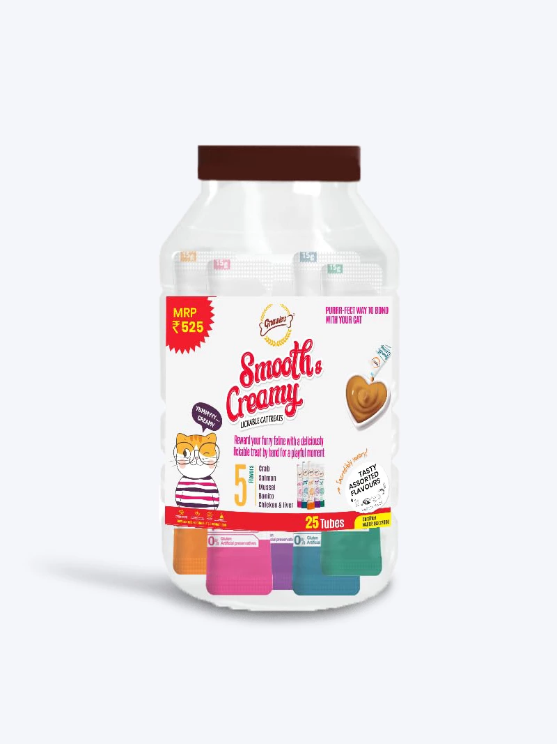 Gnawlers Big Jar - 50 Tubes Cat Creamy Treat