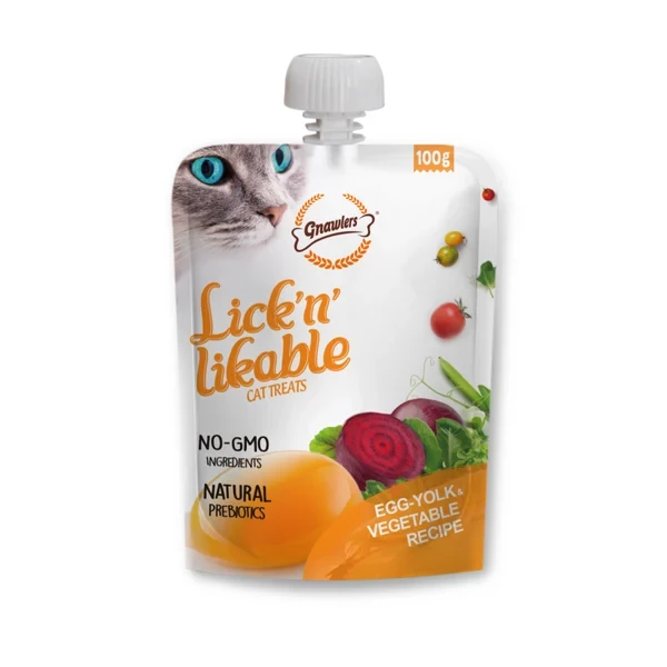 Gnawlers Egg Yolk & Vegetable Recipe Cat Treat
