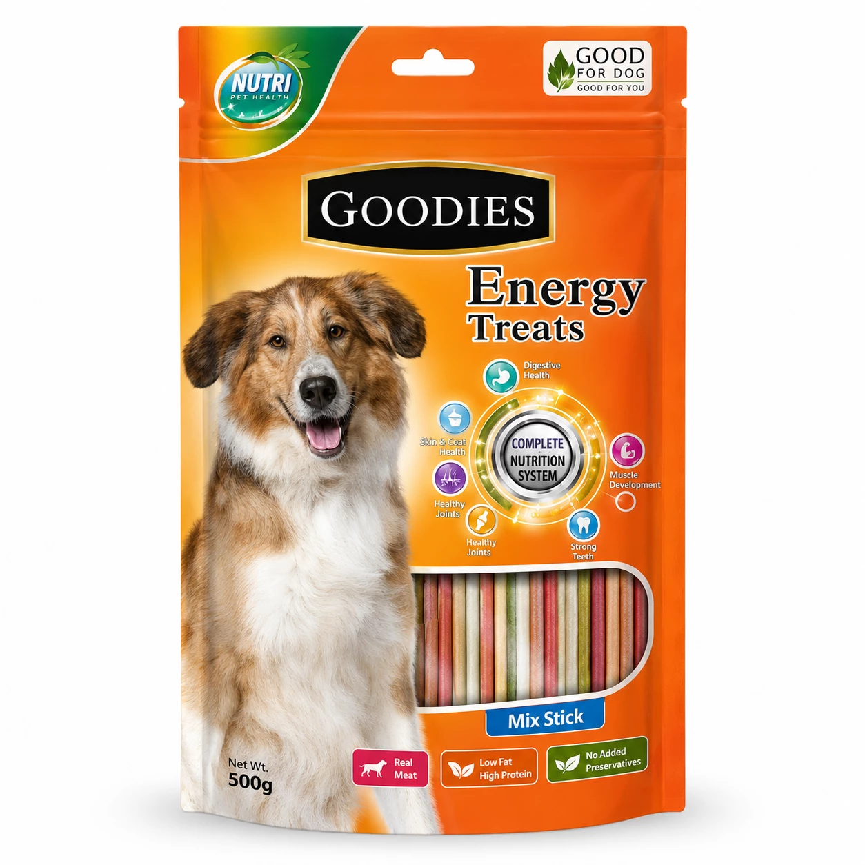 Goodies Energy Treats Mix Stick Dog Treat 500g