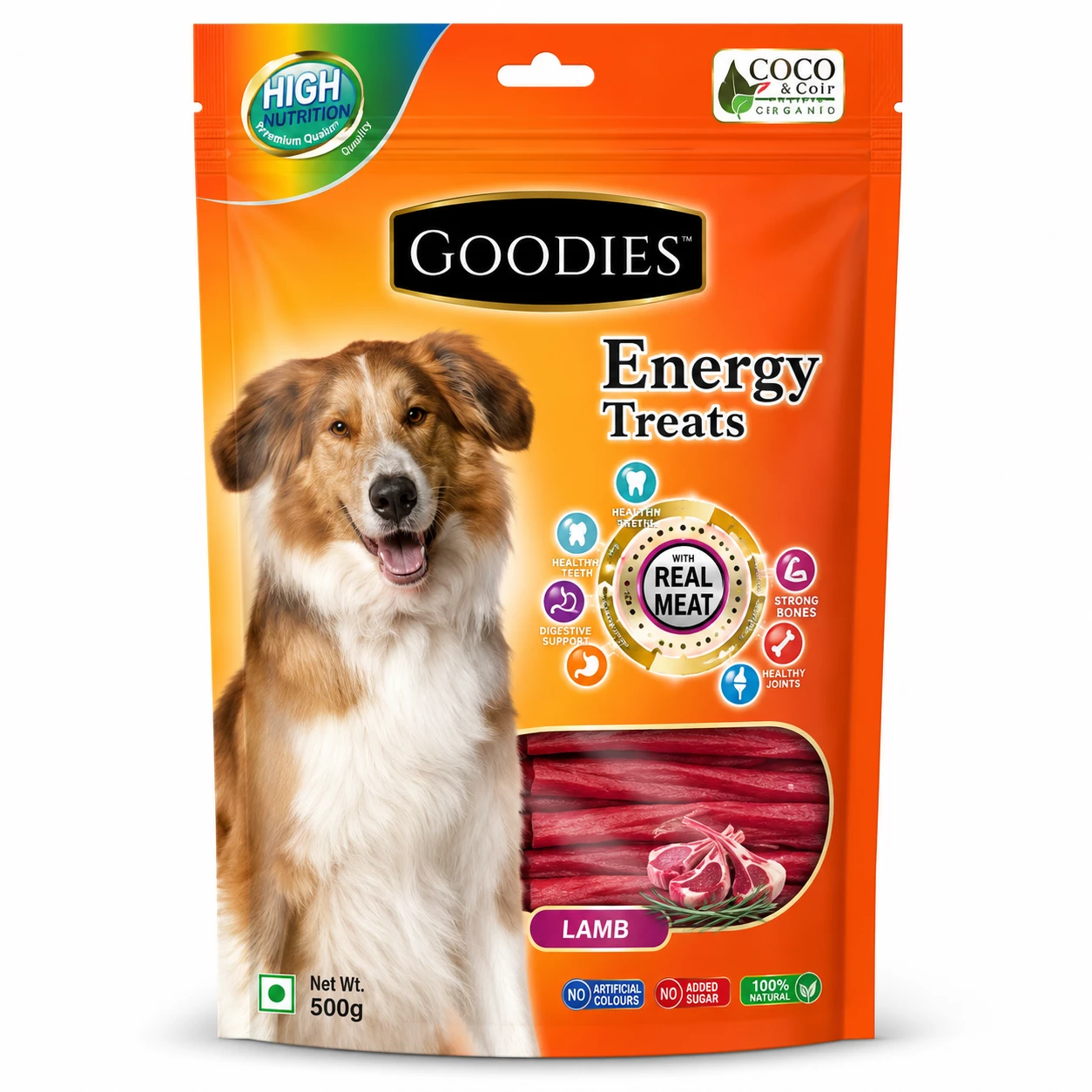 Goodies Energy Treats Lamb Flavor Dog Treat 500g
