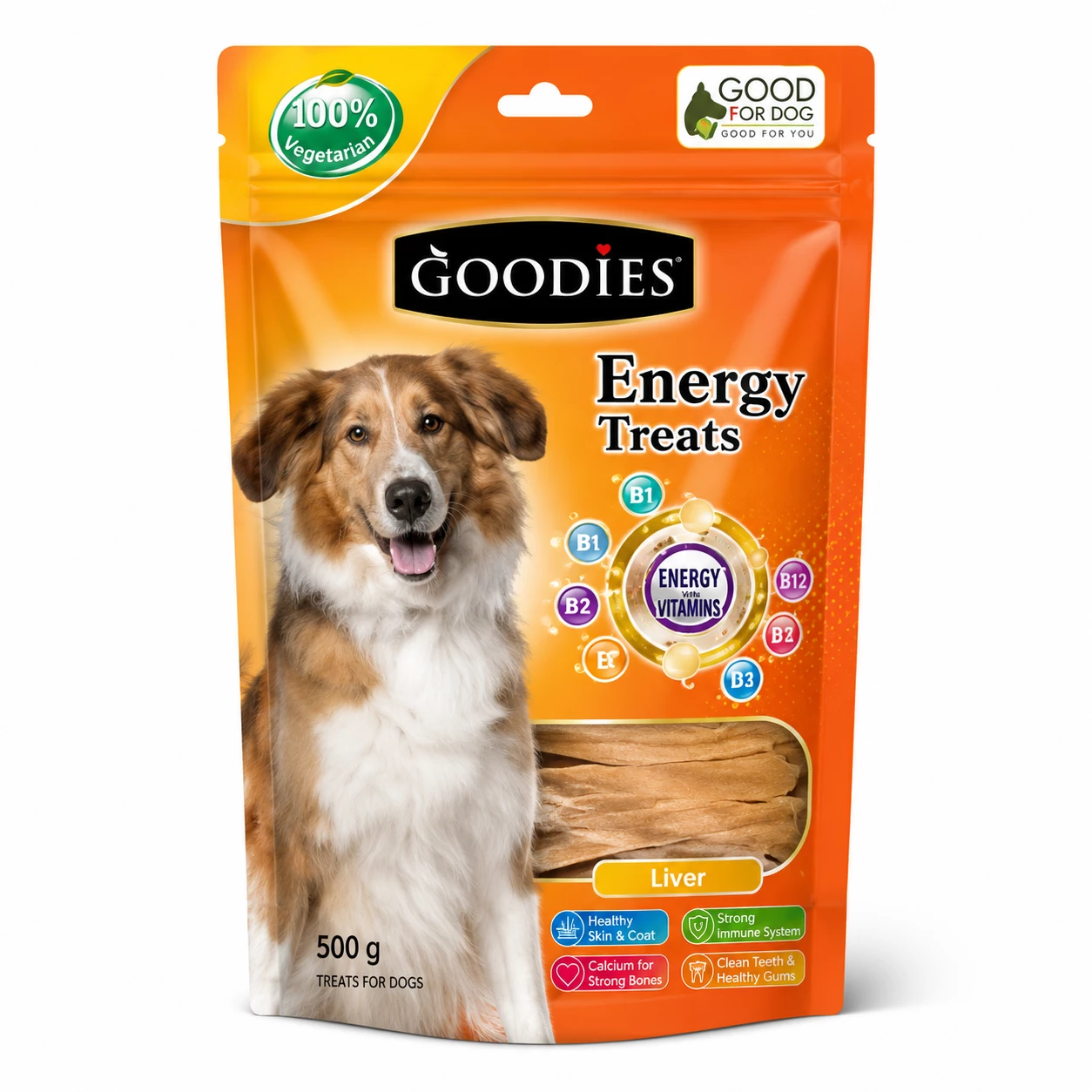 Goodies Energy Treats Liver Flavor Dog Treat 500g