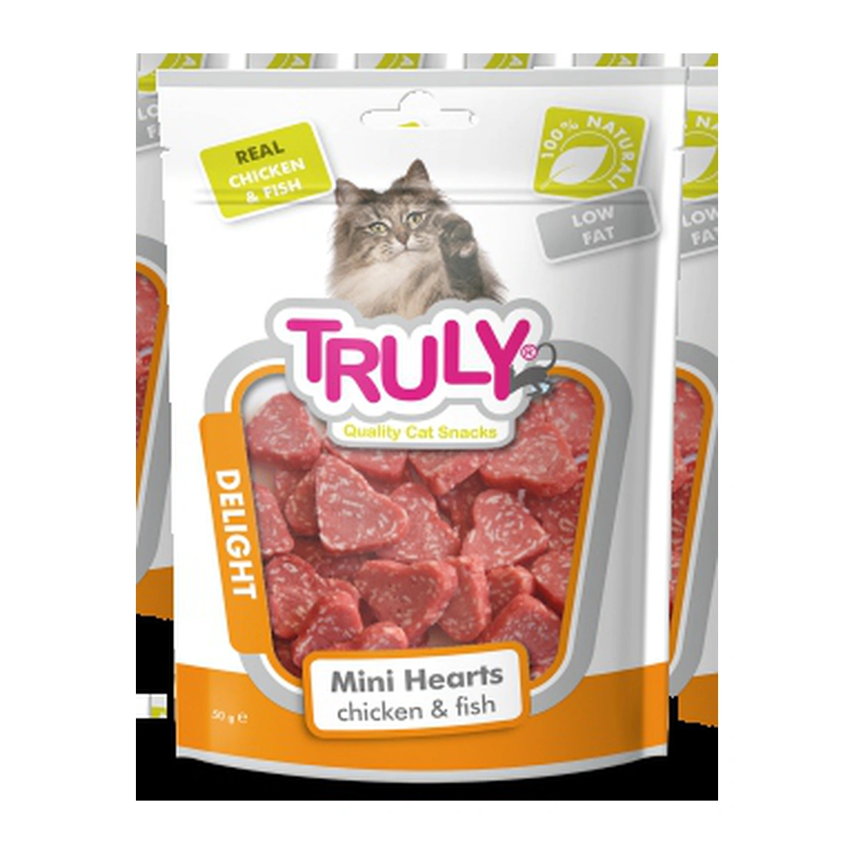 Truly Chicken & Fish Mini Heart Cat Treat