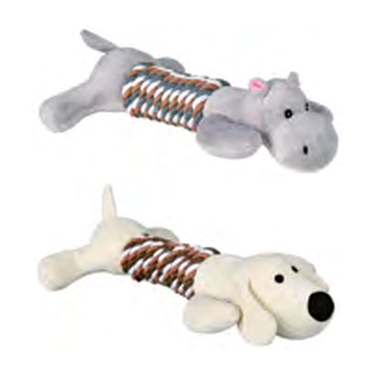 Trixie Animal with Rope Dog Toy