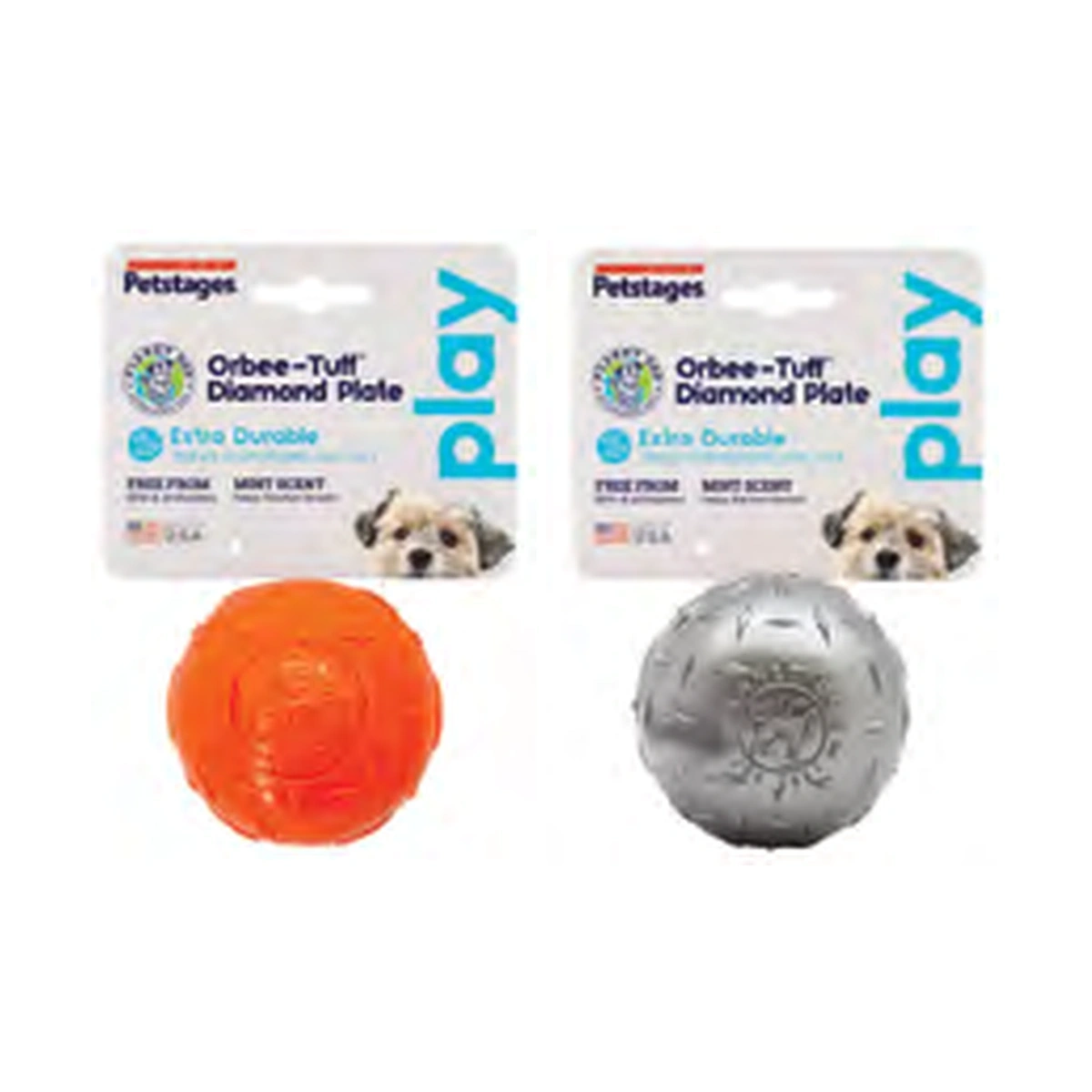 Petstages Orbee-Tuff Diamond Plate Ball Dog Toy (Code 68787