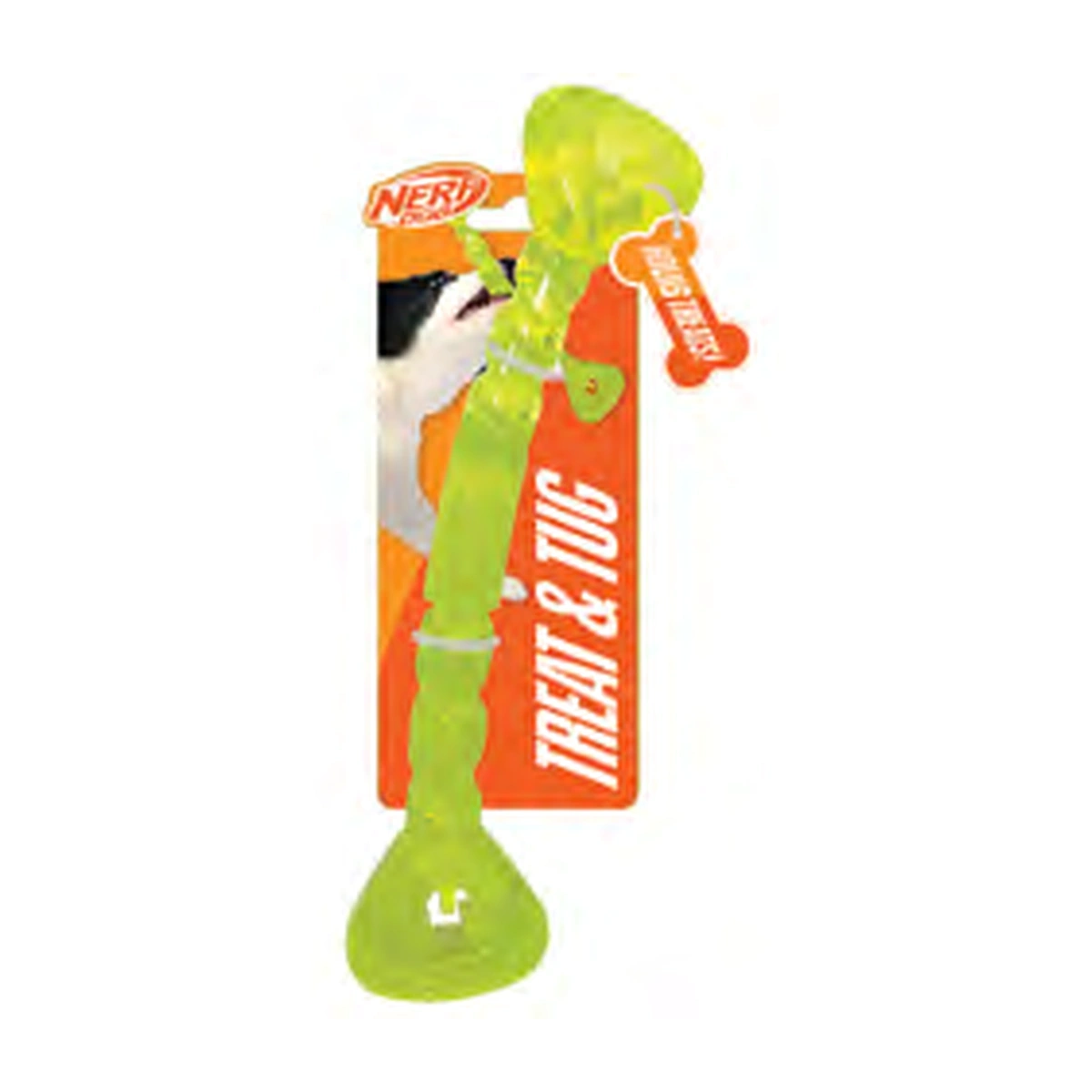 Nerf Dog Treat Tug Bone Dog Toy